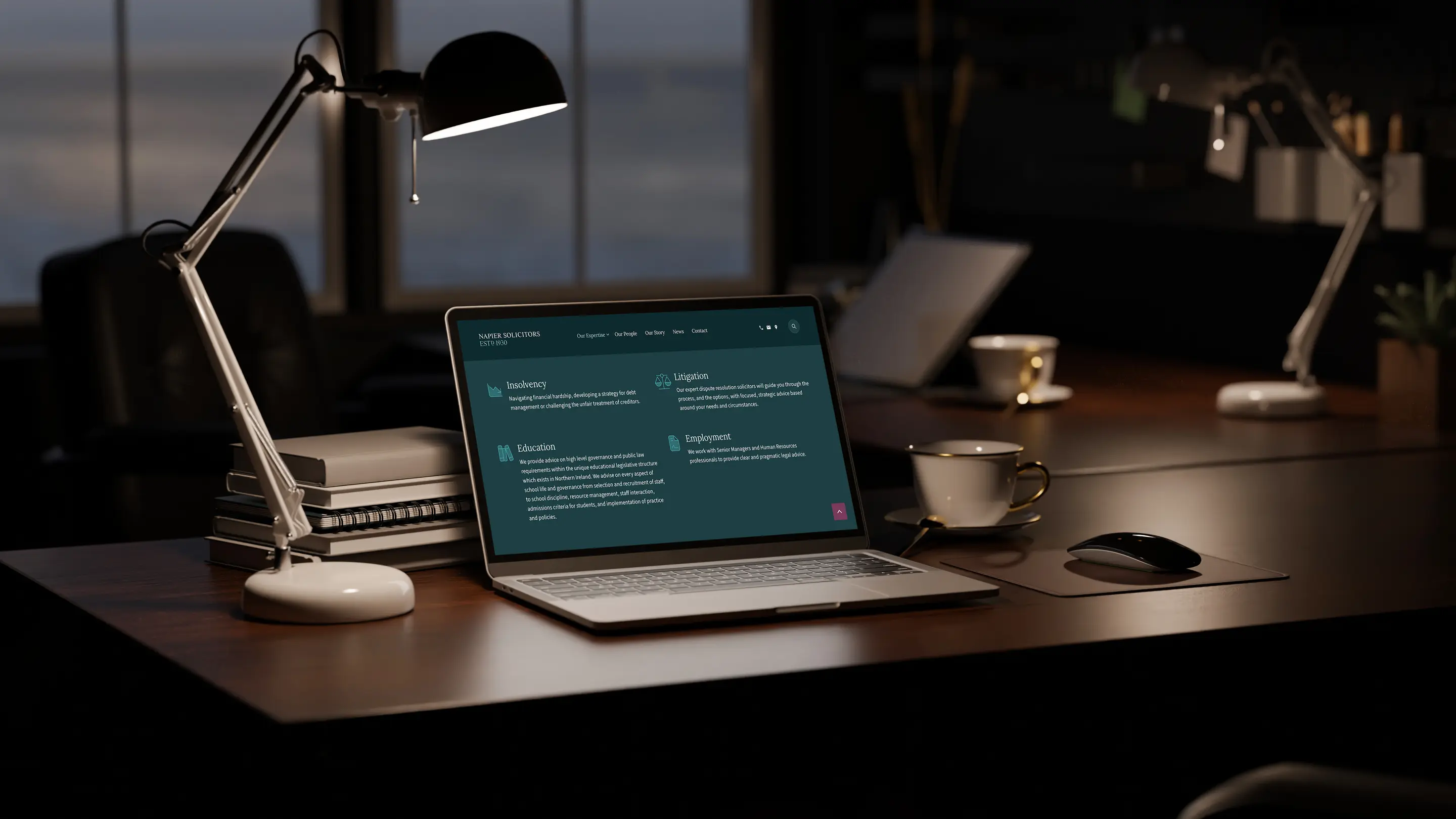 Napier Solicitors - Feature - Tablet Desk