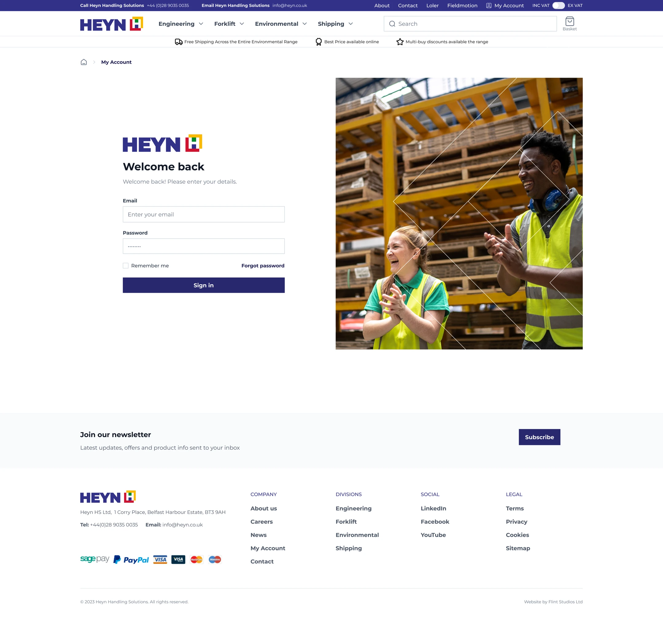 Heyn - My Account Login