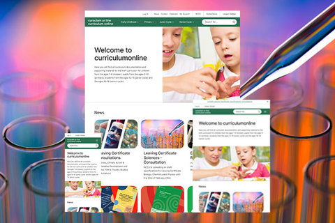 Curriculum Online site 3 screen mockup