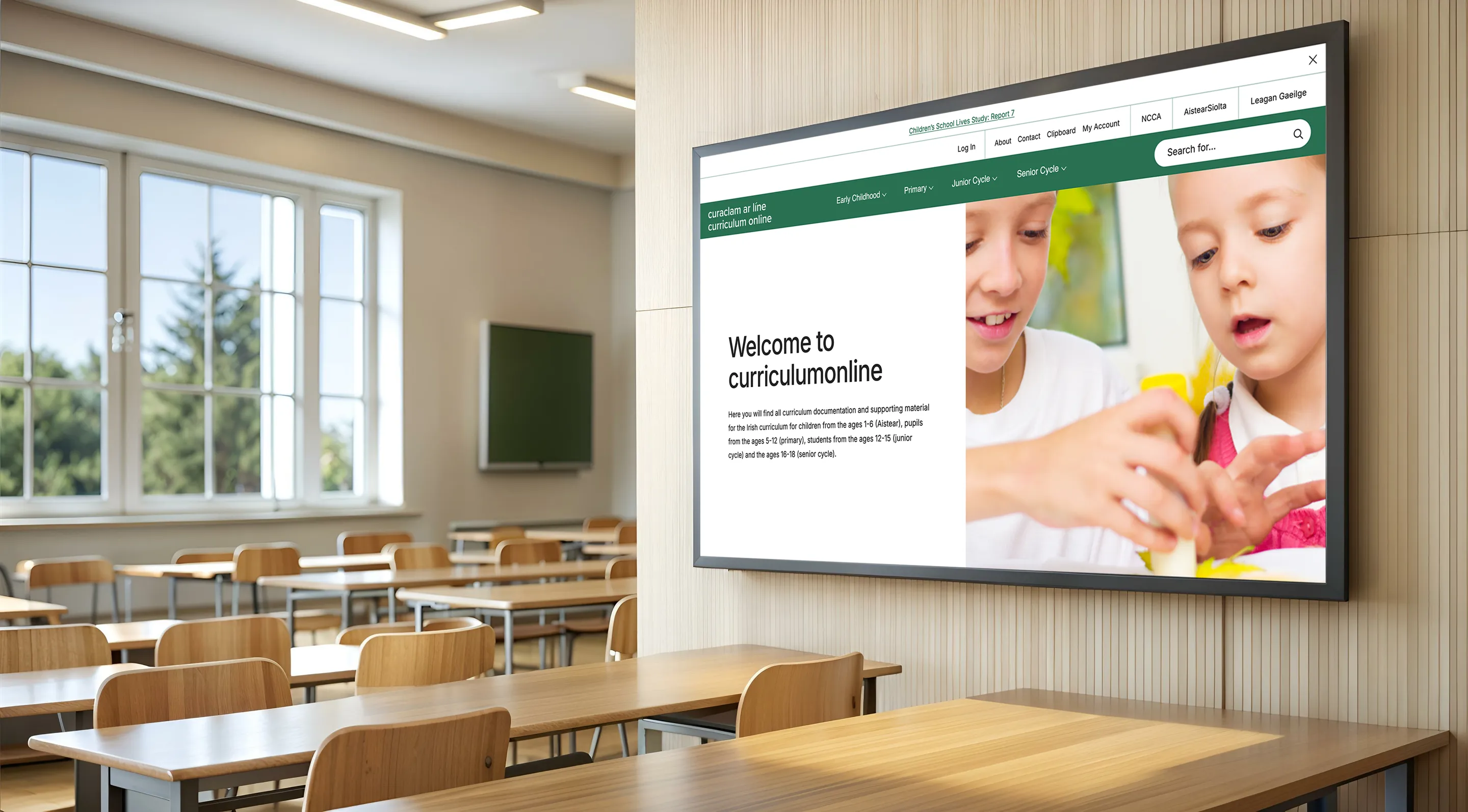 Curriculum Online Feature Classroom Large Display Home 5Xl