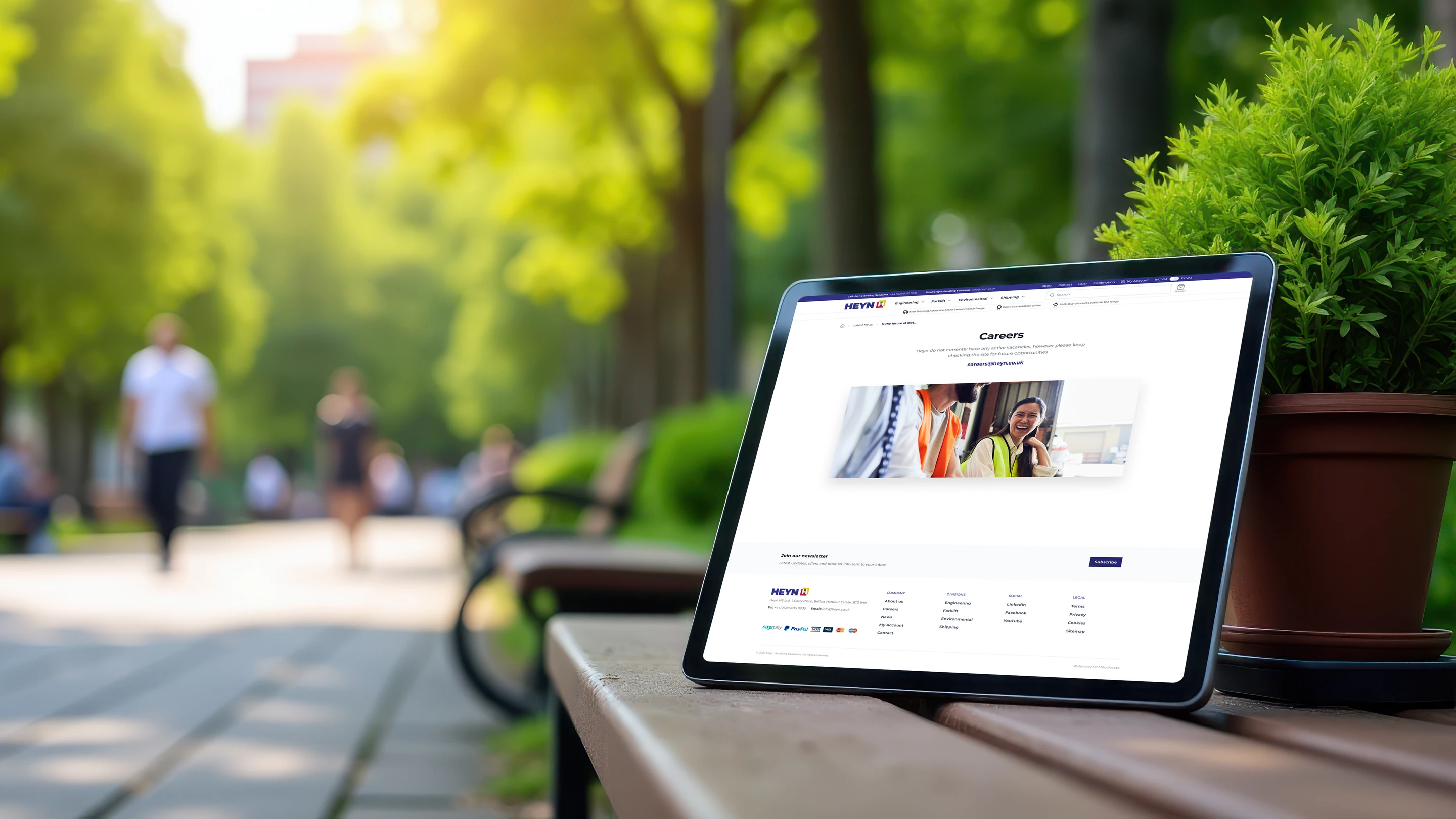 Heyn - Feature - Tablet Careers on Bench