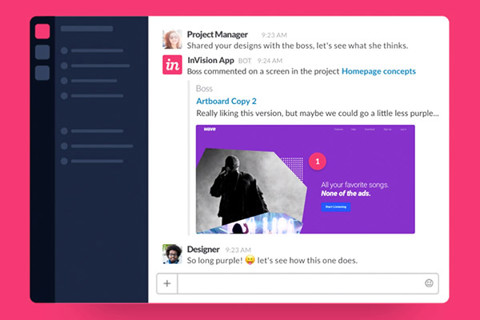 A Screenshot of the InVision App