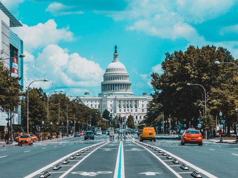 Washington DC city skyline