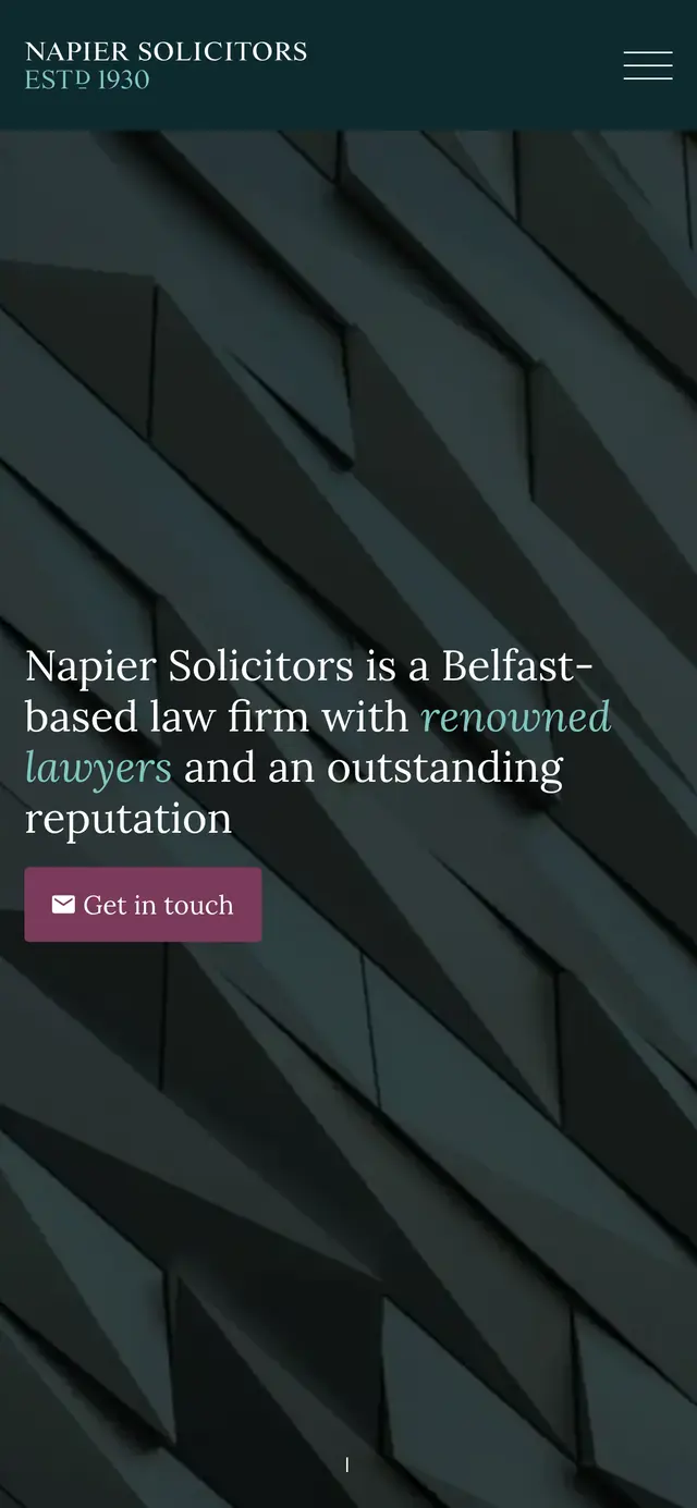 Napier Solicitors - Home - Mobile
