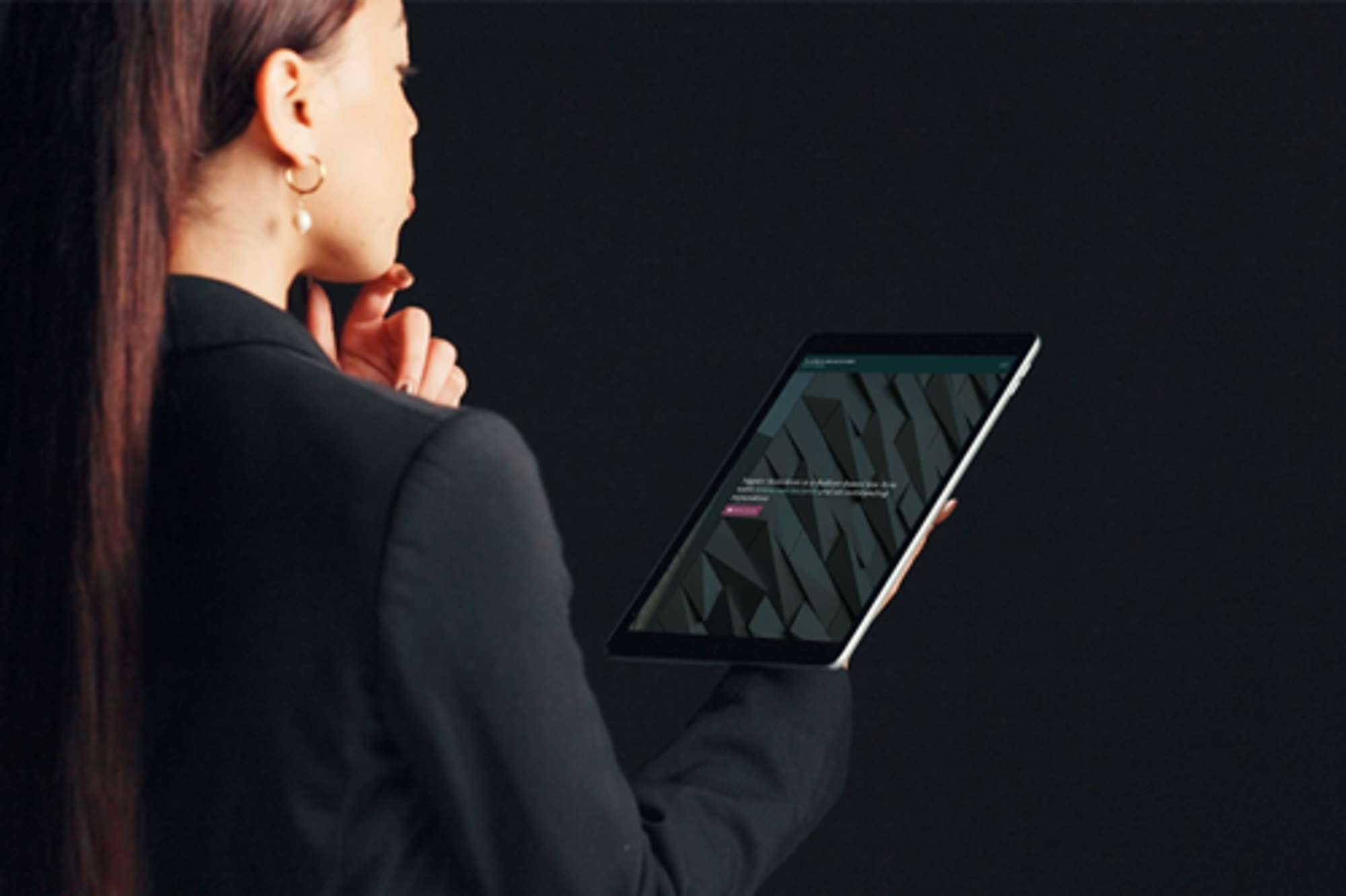 Napier solicitor holding tablet